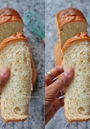Foto resep Basic Milk Bread (Resep Roti Tawar, Empuk!)