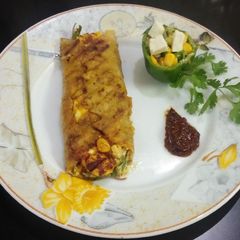 Cheese corn wrap A picture of Cheese corn wrap.