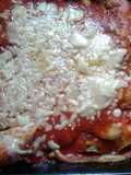 Canelones con pollo, jamón, 2 quesos y zucchini
