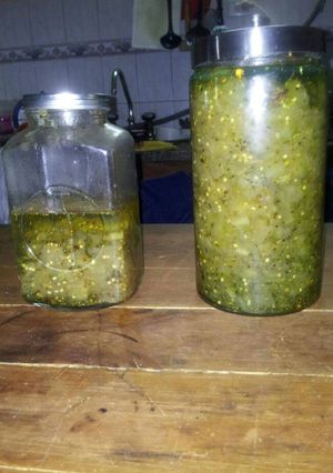Una foto de Escabeche solo de berenjena