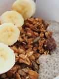 Granola maison et pudding de graines de chia