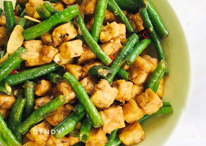 Oseng Kacang Panjang Tempe