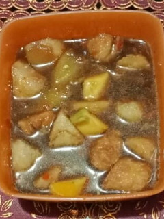 Foto resep Pempek Nasi Kuah Mangga