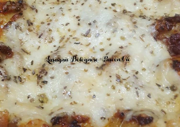 Resep: saat makan malamLasagna Saus Bolognese