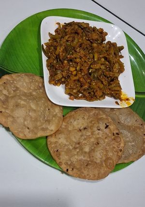 A picture of Tindora dry sabji.
