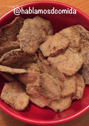 Una foto de Chips de berenjena