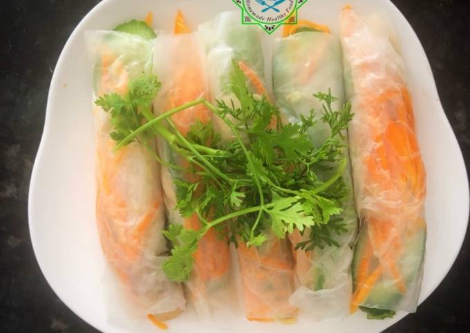 Cách làm gỏi cuốn chay rau củ ngon tuyệt cú mèo