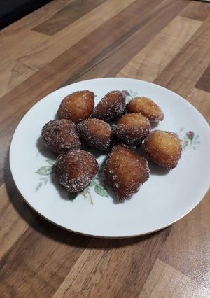 Una foto de Buñuelos de naranja y yogur