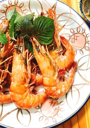 Hình của món Tôm Sú Hấp.
