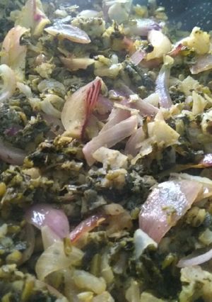 A picture of Molli ke patto ki bhurji.