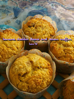 Foto resep Banana Cheddar Cheese and Raisin Muffin