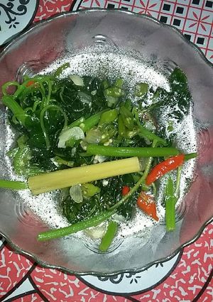 Foto resep Bayam tumis