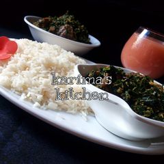 Ugu sauce A picture of Ugu sauce.