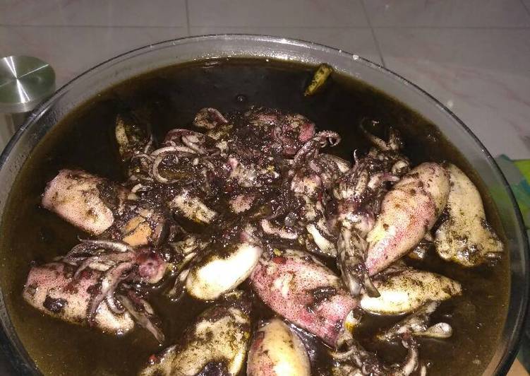 Resep Cumi Hitam Praktis yang enak