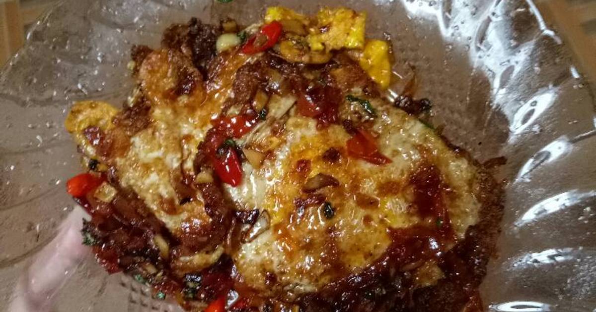 Resep Telor Ceplok Pedas Manis Oleh Dina Rh Cookpad