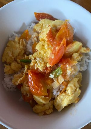 Foto resep Nasi telur tomat