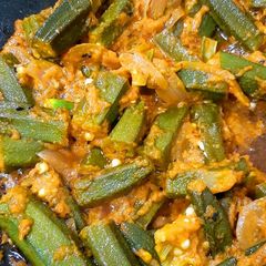 Bhindi masala A picture of Bhindi masala.