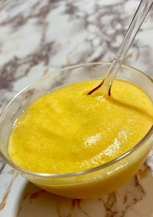 Una foto de Mousse de mango