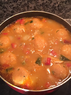 Una foto de Sopa de albóndigas nicaragüense tradicional