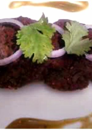 A picture of Veg galouti kabab.