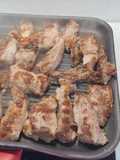 Lagartos de Porco Preto grelhados