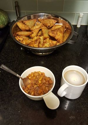 A picture of Beef-Vegetable Samosa.