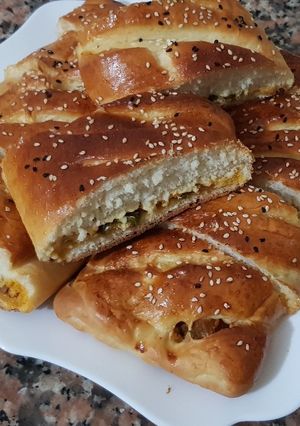 صورة لوصفة مملحات بحشوة الدجاج