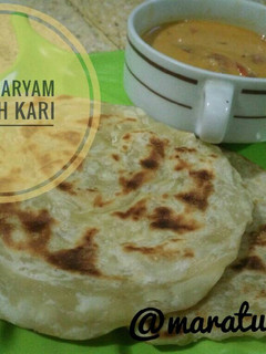 Foto resep Roti Maryam + Kuah Kari