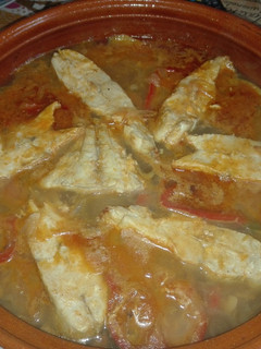 Una foto de Palometa guisada