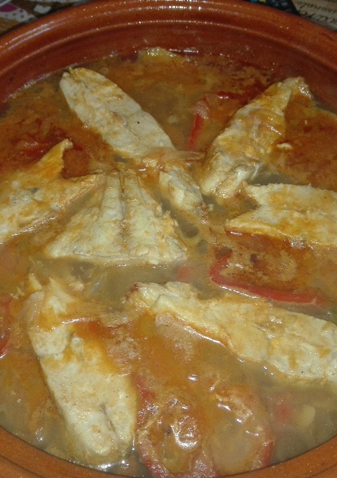 Una foto de Palometa guisada