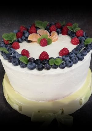 Zdjęcie przepisu Tort BERRY WHITE.