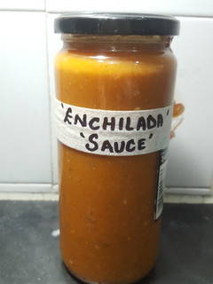 A picture of SPICY ENCHILADA SAUCE 🌶😋.