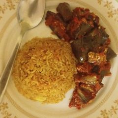 A picture of Spicy Brinjles.