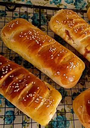 عکسی از دستور نان مغزدار مربایی