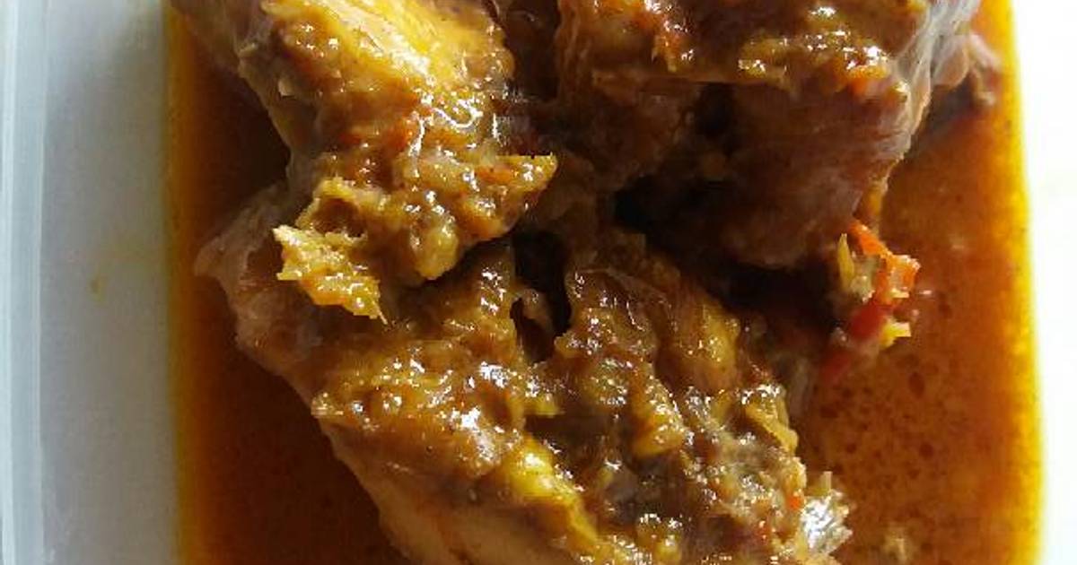 32 resep rendang ayam kampung empuk enak dan sederhana ala rumahan 