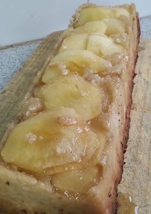 Una foto de Budín de manzanas patagónico