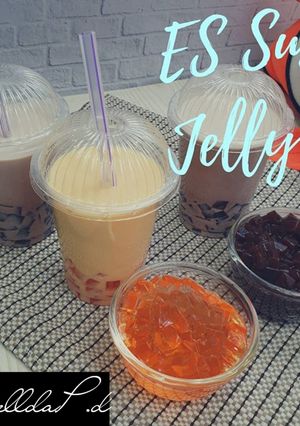 Foto resep Es Susu Jelly