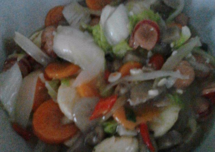 Resep Capcay sapo tahu yang Lezat