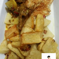 Fried yam A picture of Fried yam.