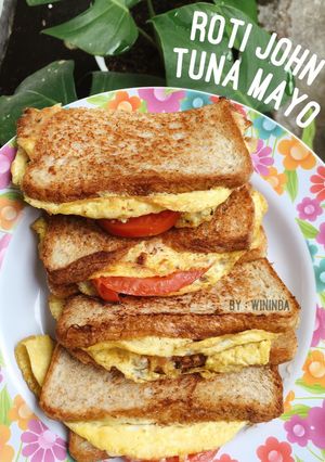 Foto resep Roti John Tuna Mayo #SarapanSehat