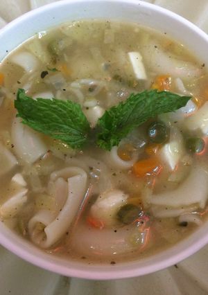 A picture of Italian Pasta soup.