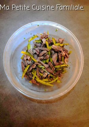 Une photo de Salade de jarret de bœuf aux cornichons