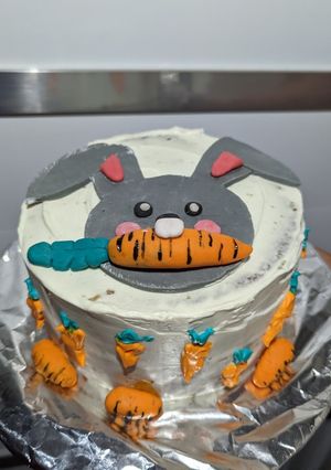 Una foto de Pastel de zanahoria