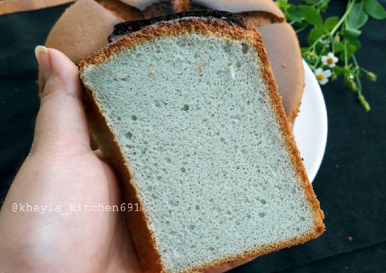 Cara Gampang Membuat Blue Pea Chiffon Cake with Coconut Milk, Sempurna