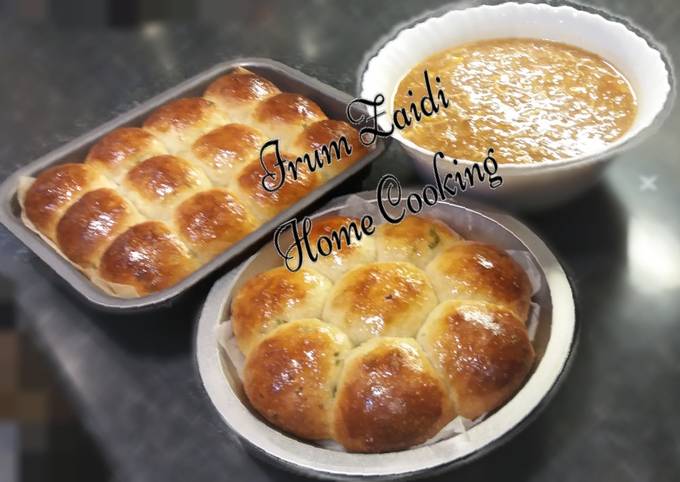 🍞Garlic Dinner Rolls🍞  serve with 🍲Hot & Sour Soup🍲 Recipe