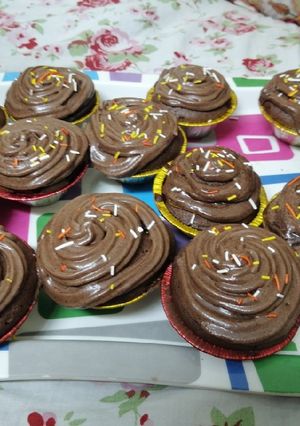 A picture of Chocolate cup cakes.