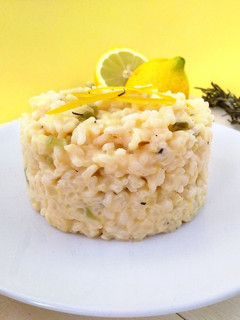 Una foto de Risotto de limón y romero