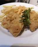 Cubos de pescado frito