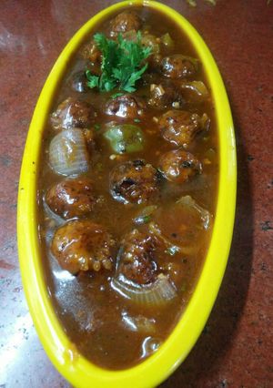 A picture of Veg manchurian.