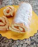 Brazo de gitano relleno de mermelada de durazno 🍑